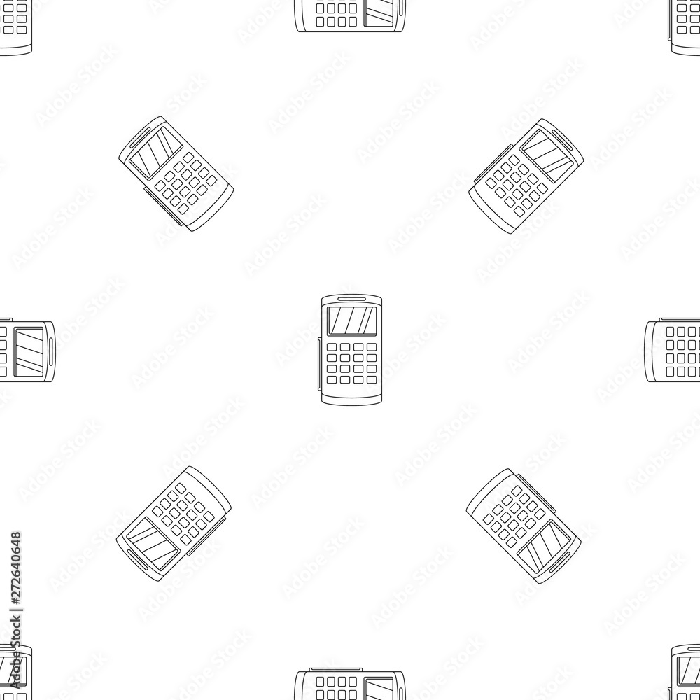 Poster nfc terminal payment pattern seamless vector repeat geometric for any web design