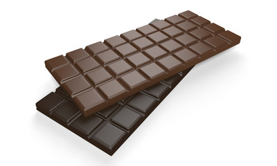 dark and milk chocolate bars