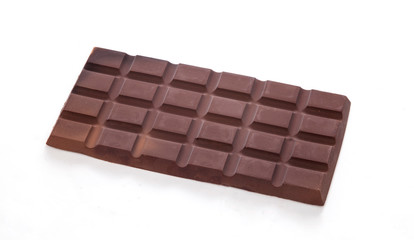 chocolate bar on the isolated background