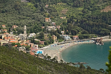 Town of Levanto seen from the hills, near the Cinque Terre. You