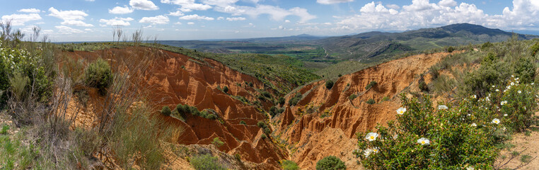 Fototapeta premium Badlands of Ponton de la Oliva, Madrid , Spain