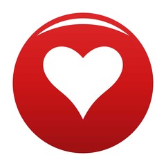 Affectionate heart icon. Simple illustration of affectionate heart vector icon for any design red