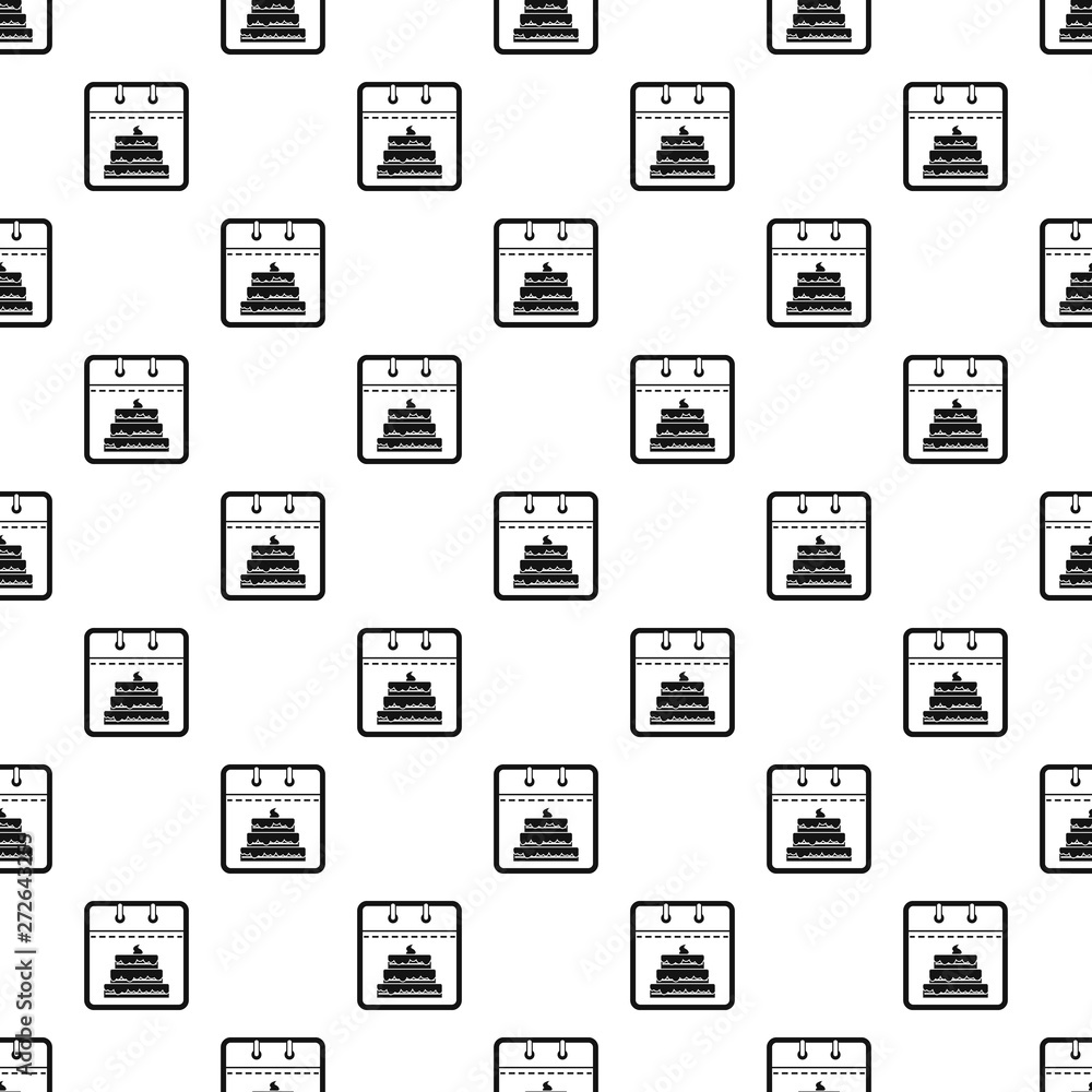 Poster calendar birthday pattern seamless vector repeat geometric for any web design