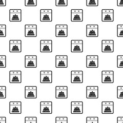 Calendar birthday pattern seamless vector repeat geometric for any web design