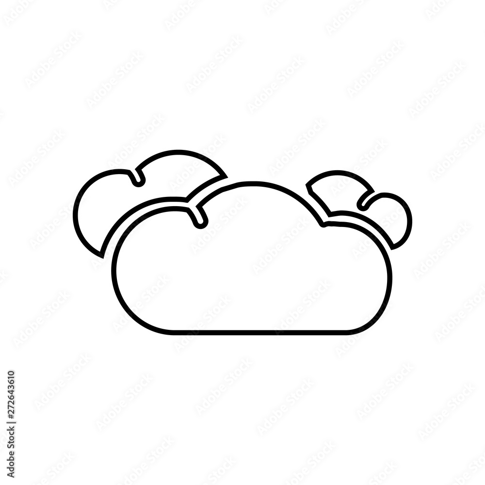 Poster cloud, cloudy icon. element of whether for mobile concept and web apps icon. outline, thin line icon