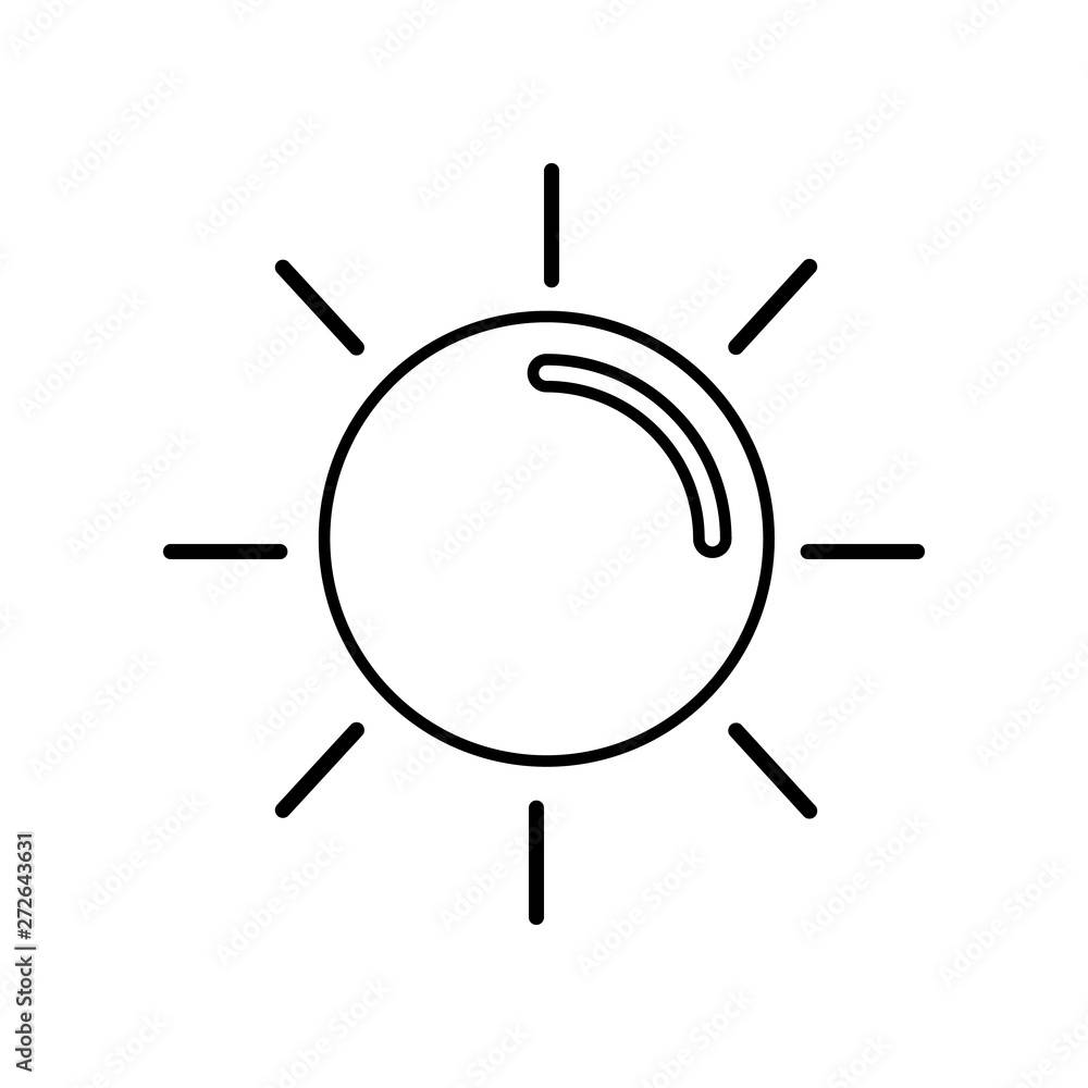 Poster sunny icon. element of whether for mobile concept and web apps icon. outline, thin line icon for web