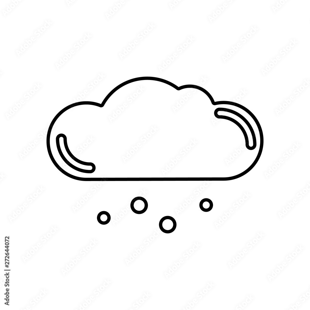 Aufkleber hail whether icon. element of whether for mobile concept and web apps icon. outline, thin line icon 
