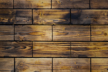 Wooden brick brown texture background