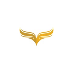 Wing logo template symbol icon illustration