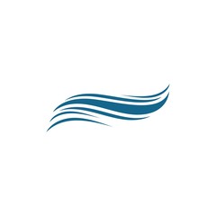 Water wave logo illustration