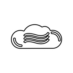 fog whethre icon. Element of Whether for mobile concept and web apps icon. Outline, thin line icon for website design and development, app development