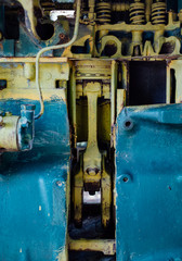 The steel parts of machine