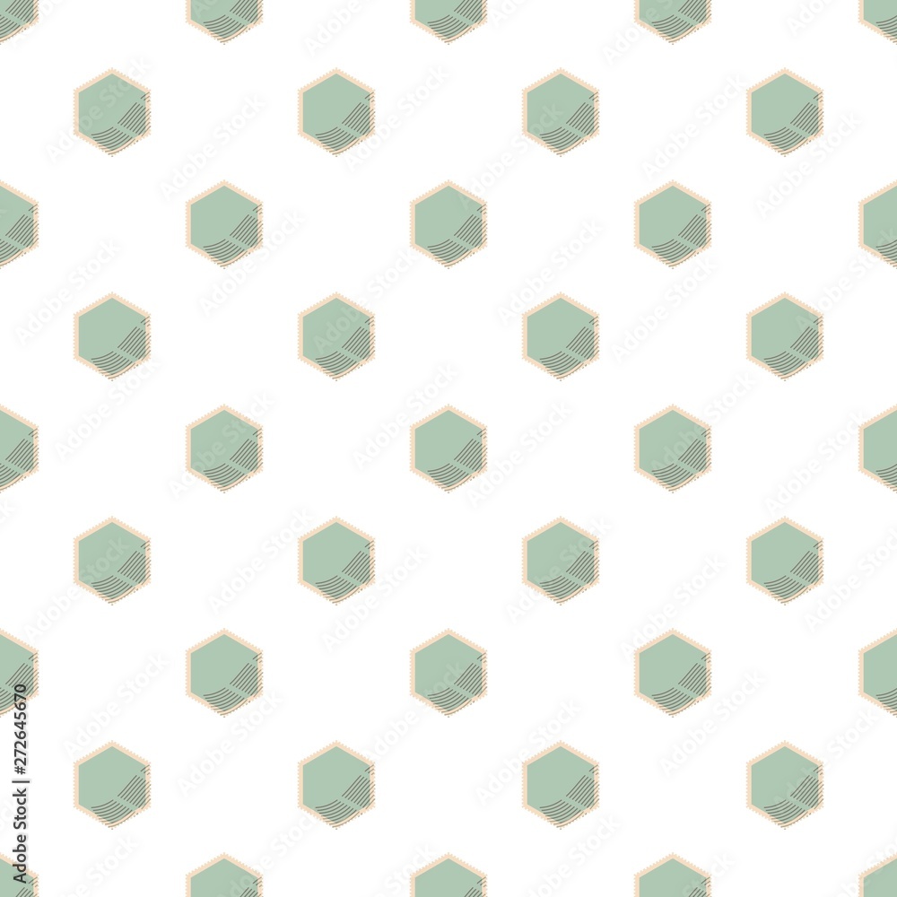 Poster formed postage stamp pattern seamless vector repeat for any web design