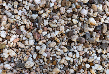 Top view of pebble on floor