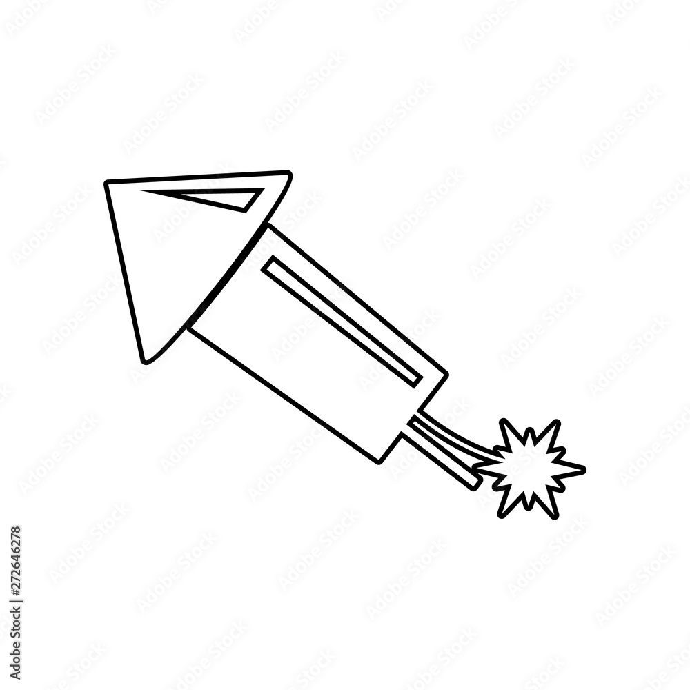 Poster flat a firework icon. element of winter for mobile concept and web apps icon. outline, thin line ico
