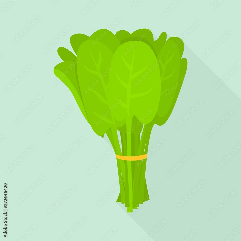 Aufkleber spinach branch icon. flat illustration of spinach branch vector icon for web design
