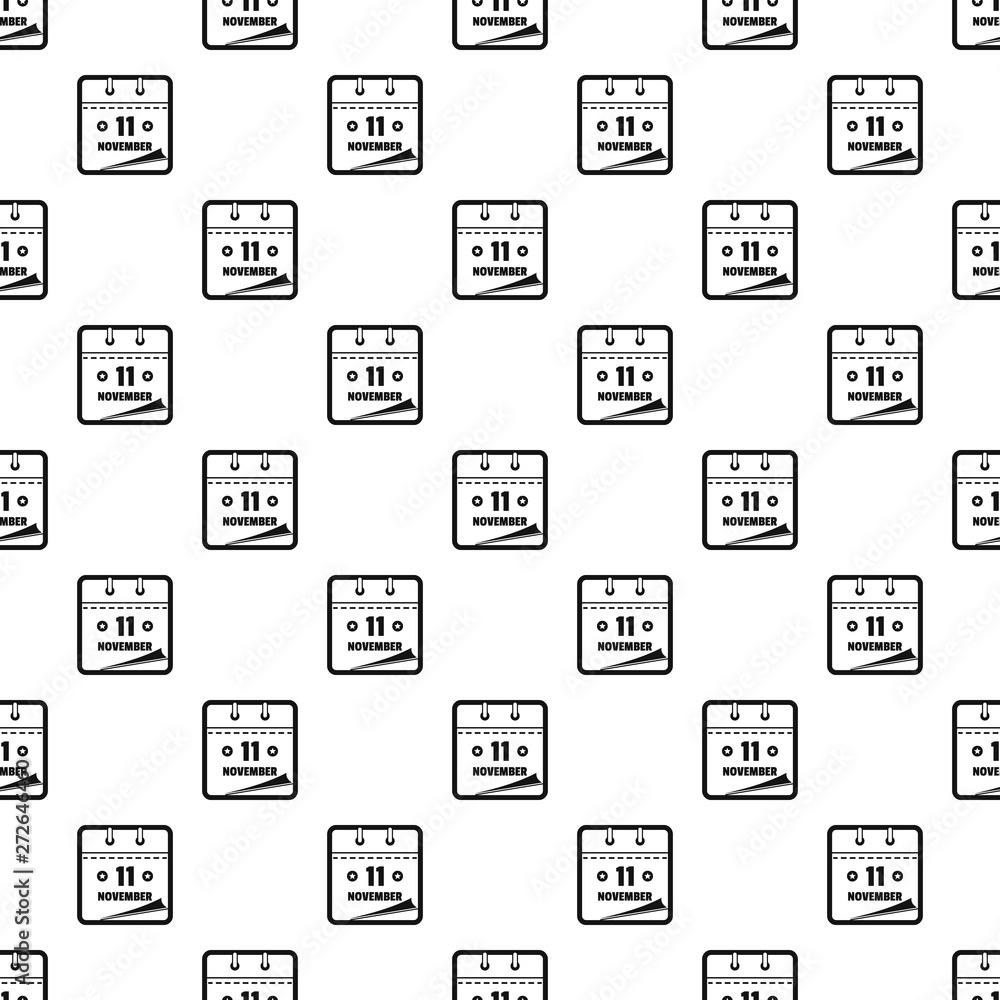 Poster calendar eleventh november pattern seamless vector repeat geometric for any web design