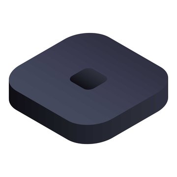Desktop mini computer icon. Isometric of desktop mini computer vector icon for web design isolated on white background