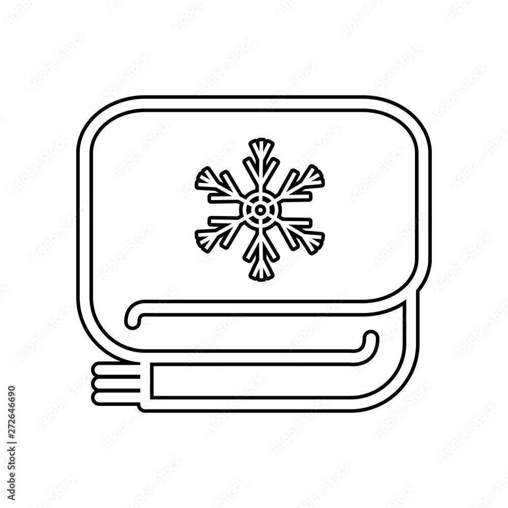 Poster scarf icon. element of winter for mobile concept and web apps icon. outline, thin line icon for webs