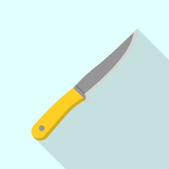 Camping knife icon. Flat illustration of camping knife vector icon for web design
