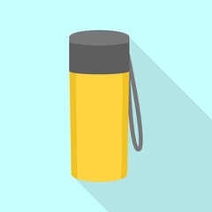 Thermos bottle icon. Flat illustration of thermos bottle vector icon for web design