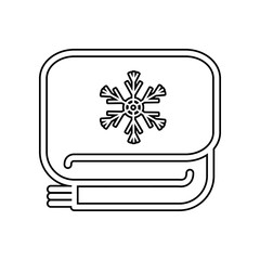 scarf icon. Element of winter for mobile concept and web apps icon. Outline, thin line icon for website design and development, app development