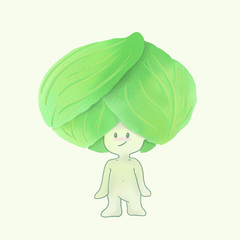 Cabbage cartoon character