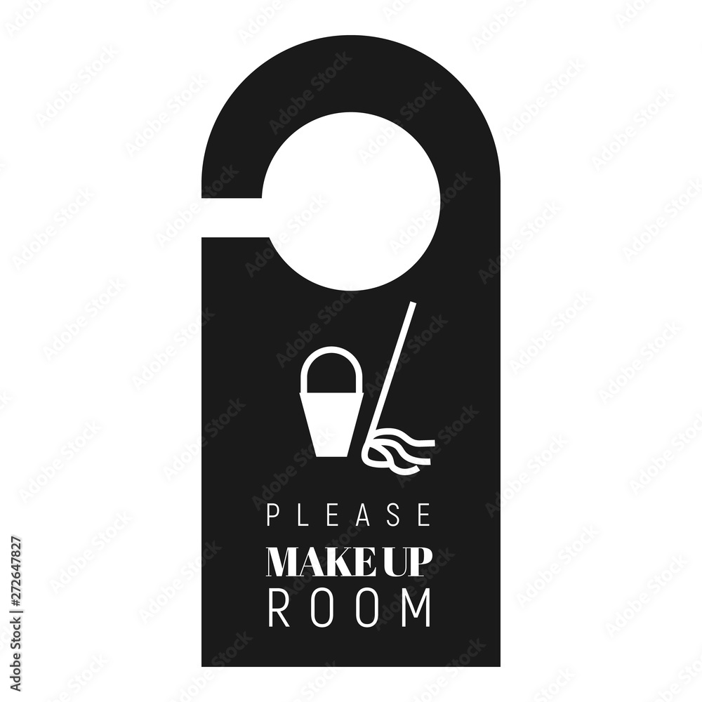Aufkleber please make up room tag icon. simple illustration of please make up room tag vector icon for web des
