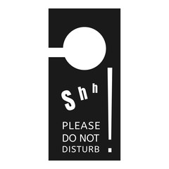 Please do not disturb icon. Simple illustration of please do not disturb vector icon for web design isolated on white background