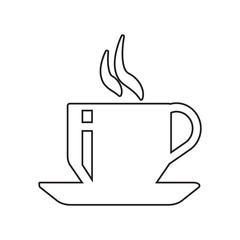 Tea Cup icon. Element of winter for mobile concept and web apps icon. Outline, thin line icon for website design and development, app development