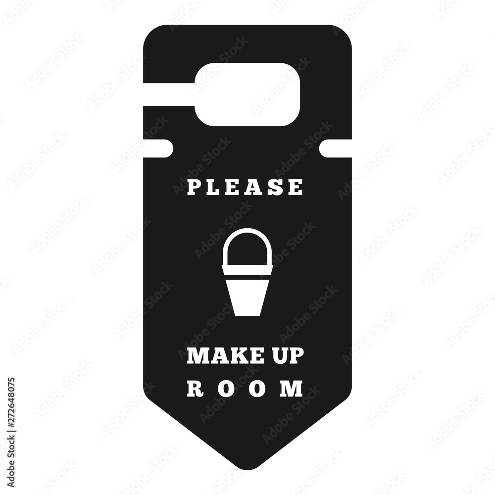 Aufkleber make up room tag icon. simple illustration of make up room tag vector icon for web design isolated o