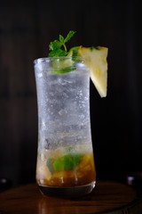 mojito cocktail on white background