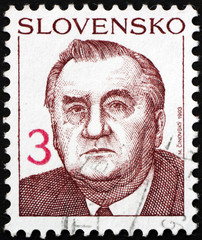 Postage stamp Slovakia 1993 Michal Kovac, President of Slovakia