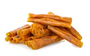 mango dry or dried mango slices on background