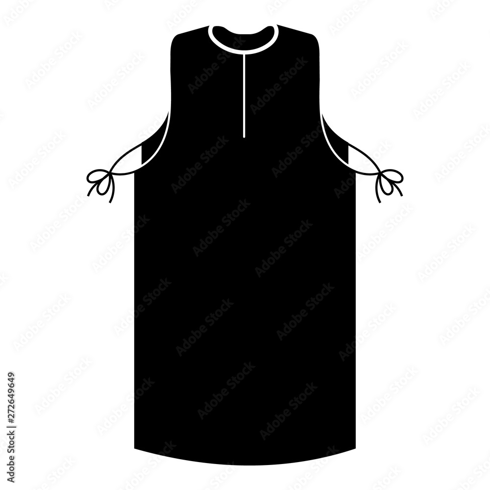 Poster apron icon. simple illustration of apron vector icon for web design isolated on white background