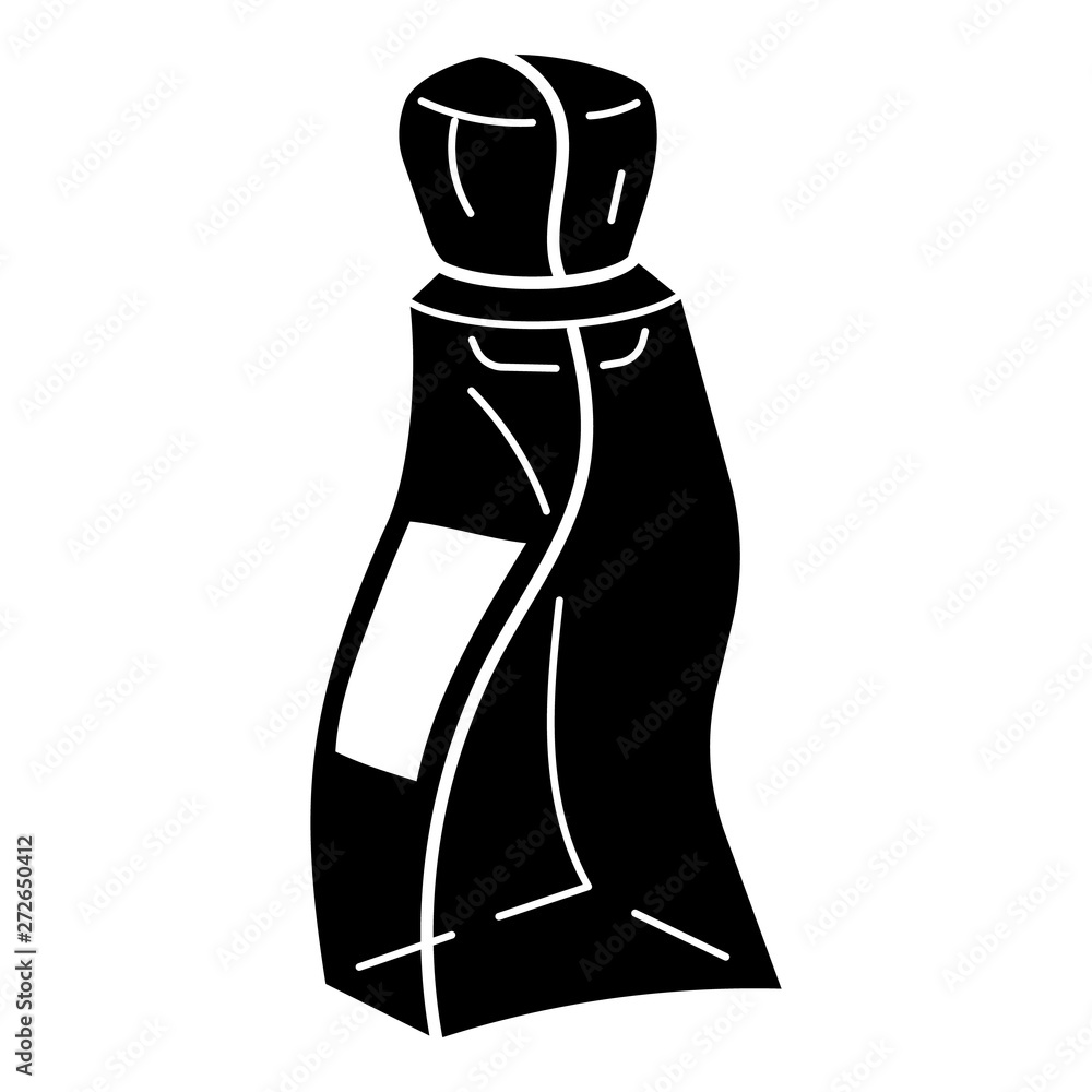 Poster abstract perfume bottle icon. simple illustration of abstract perfume bottle vector icon for web des