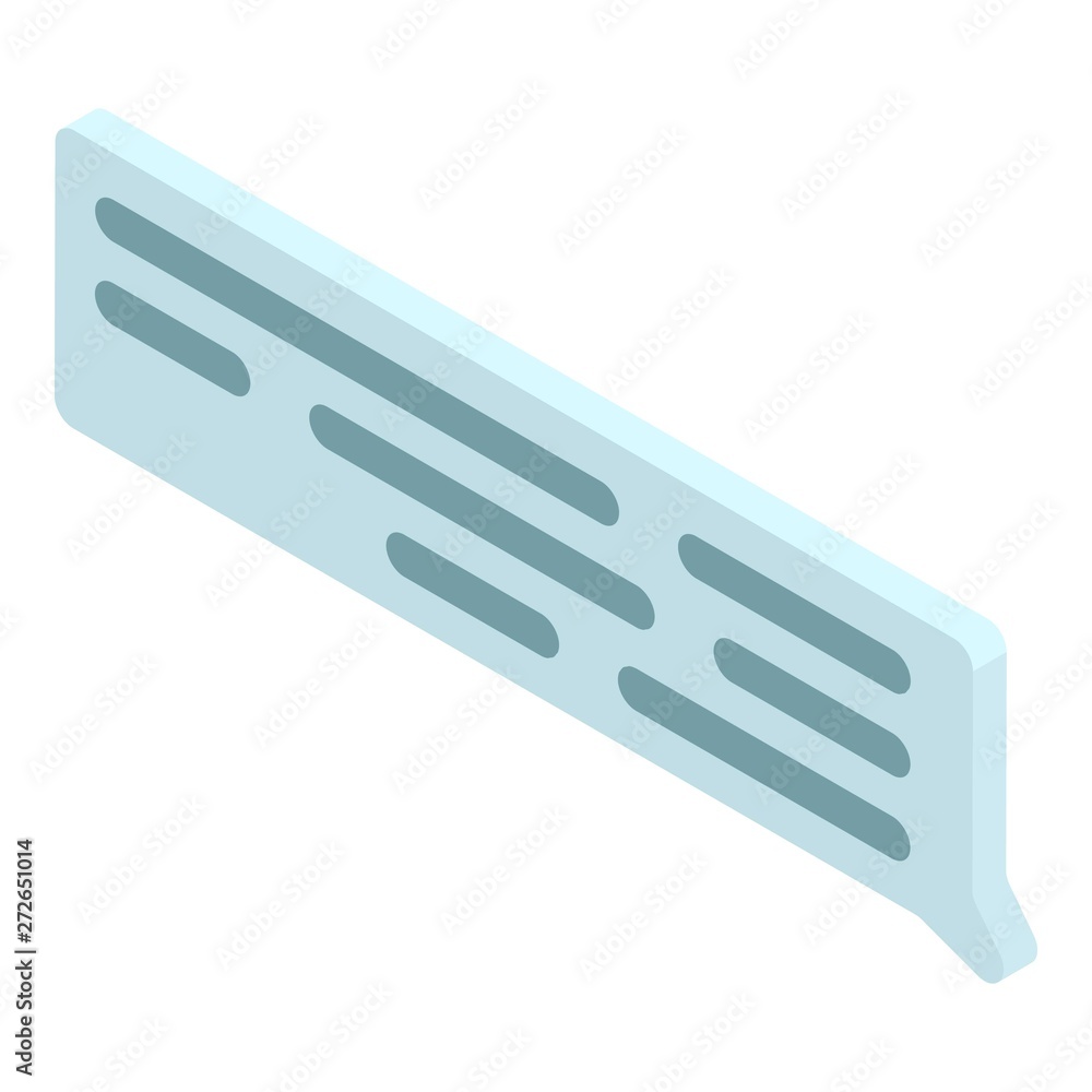 Poster chat icon. isometric of chat vector icon for web design isolated on white background