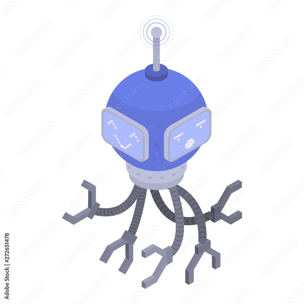 Aufkleber modern chatbot icon. isometric of modern chatbot vector icon for web design isolated on white backgr