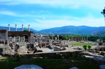 Fototapeta na wymiar Ruins of St. John basilica Selcuk, Turkey