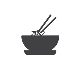 Cup of noodles vector icon