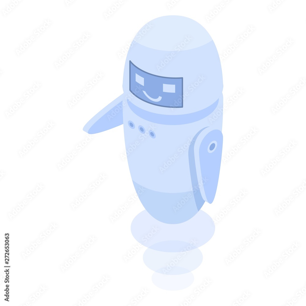 Poster service chatbot icon. isometric of service chatbot vector icon for web design isolated on white back