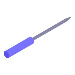 Screwdriver icon. Isometric of screwdriver vector icon for web design isolated on white background