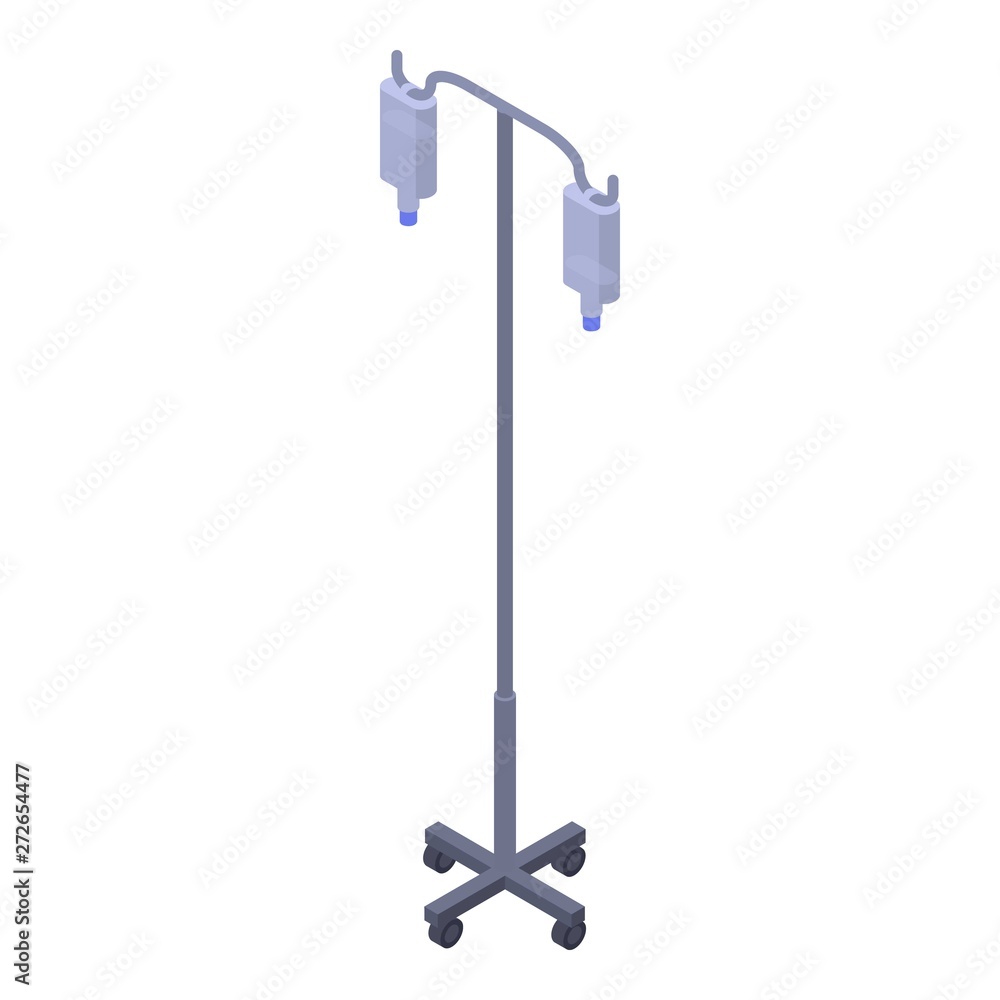 Poster stand drop counter icon. isometric of stand drop counter vector icon for web design isolated on whit