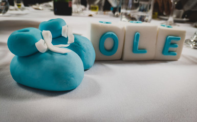baby shoes made of sugar