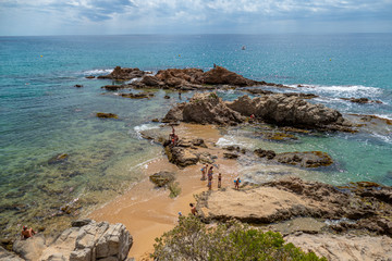 Blanes girona costa brava vistas playa turquesa 