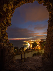 Blanes girona costa brava noche vistas aereas 