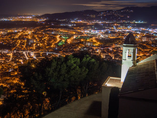 Blanes girona costa brava noche vistas aereas 