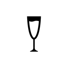 Wine glass icon. Alcohol beverage symbol. Vector illustration.