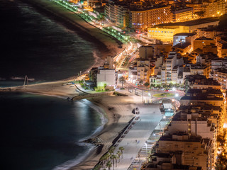 Blanes girona costa brava noche vistas aereas 
