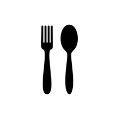 Spoon and fork Icon. Catlery icons